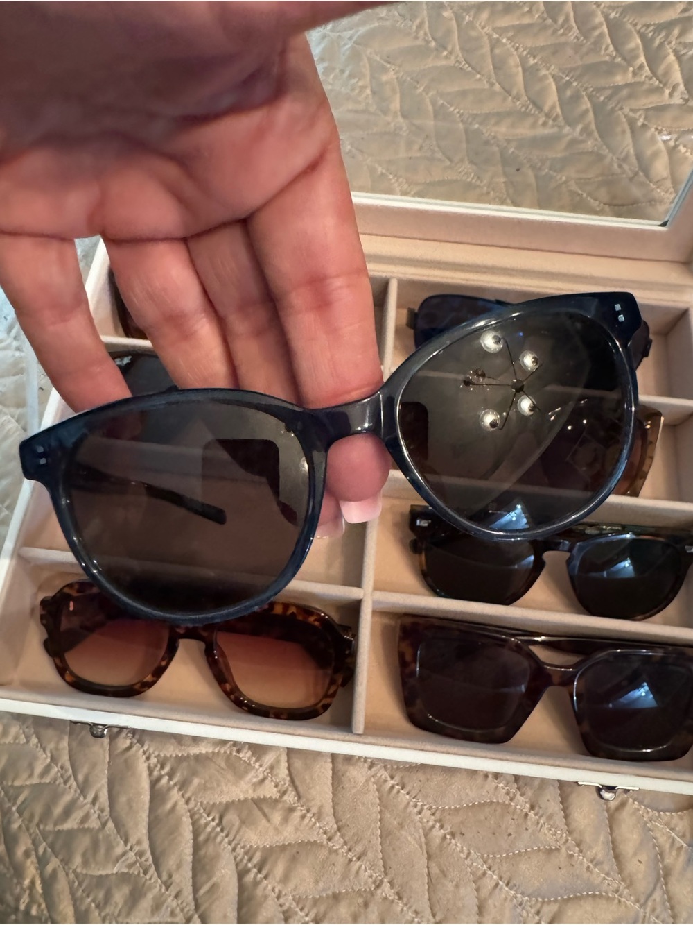 Costa Sunglasses Cork Case with Dark Brown Logo